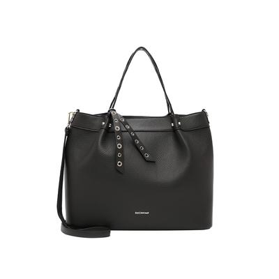 Shopper EMILY & NOAH "Shopper E&N Laureen", Damen, Gr. B/H/T: 41cm x 29cm x 18cm 0, grau (grau 800), Polyester, Taschen Shopper