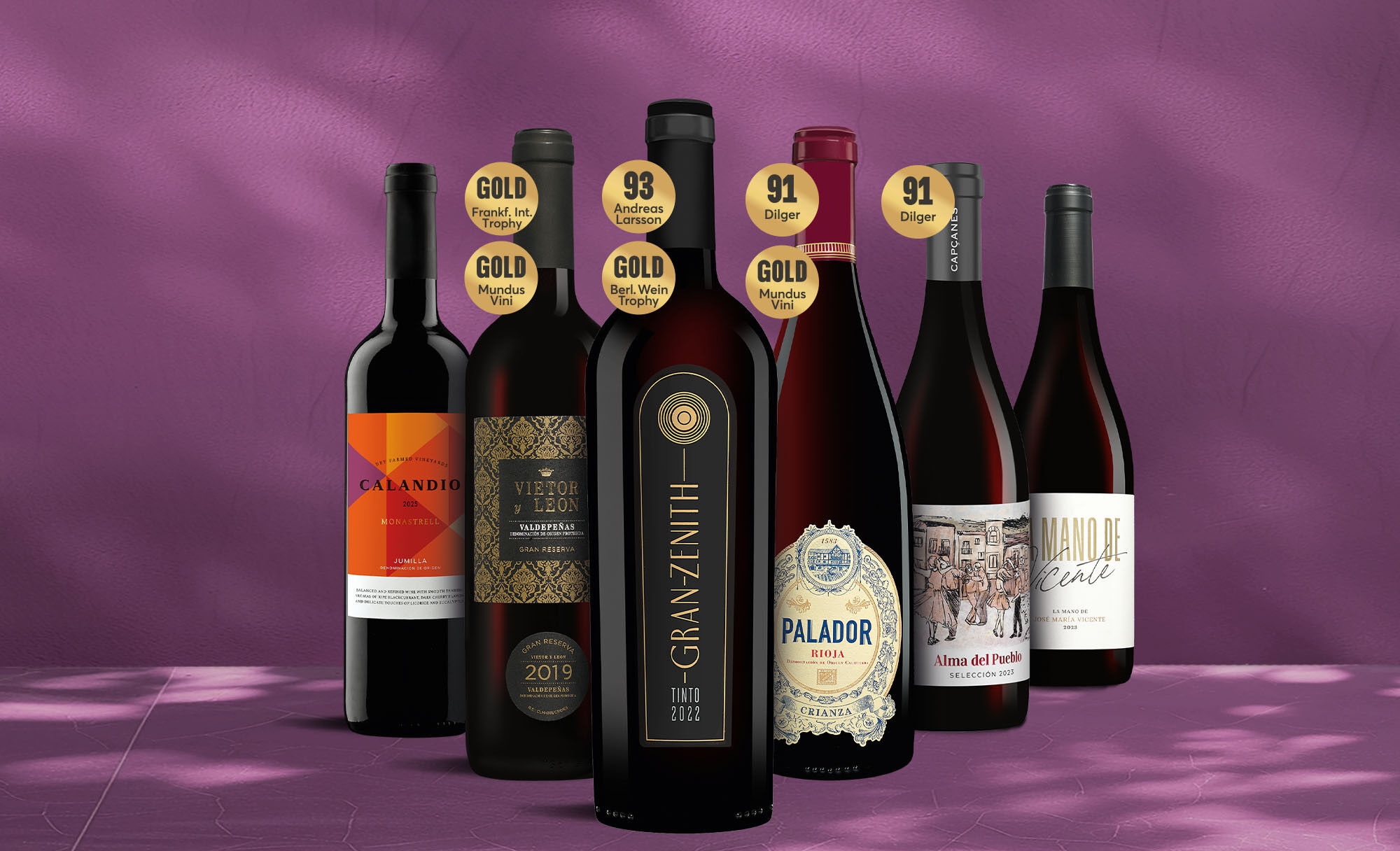 Rotwein-Vielfalt-Paket Weinpaket  aus Spanien