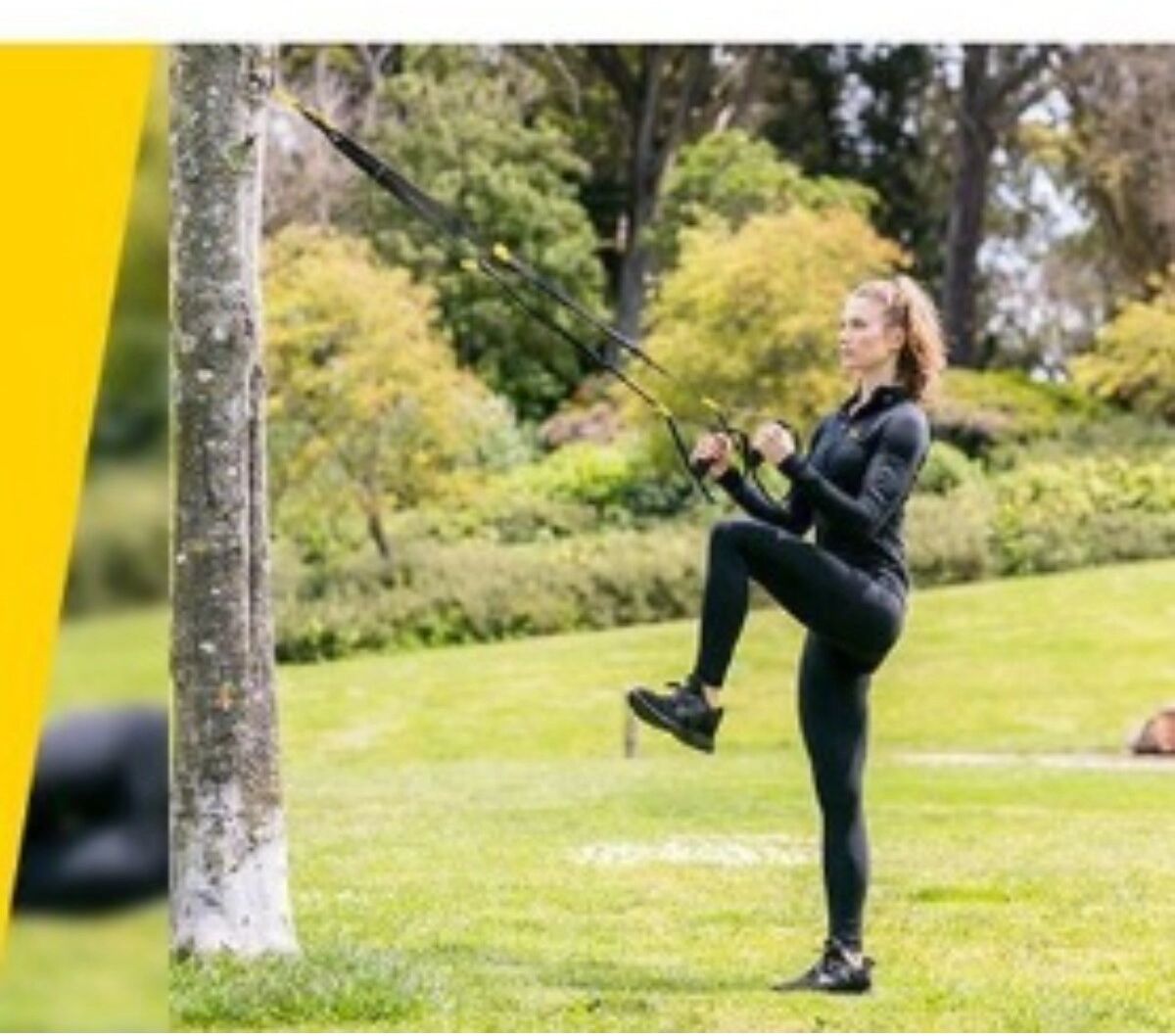 INF P3-2 Édition Sport Sangles de Suspension Multi-Fonction Réglables - Entraîneur de Suspension Portable avec Bande de Noir + Jaune
