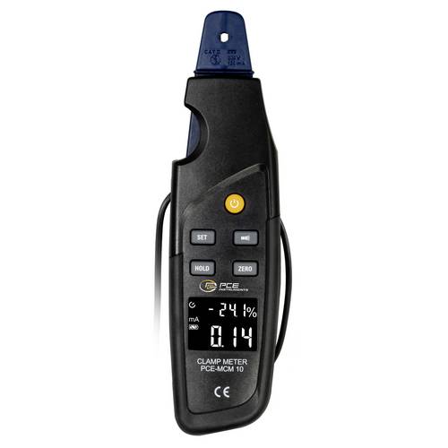 PCE Instruments Stromzange PCE-MCM 10 |±99,9mA DC |Zangenöffnung Ø5mm |Kabel 1m |CAT II 300V |IP40