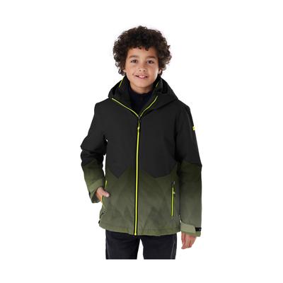 Skijacke KILLTEC "KSW 383 BYS SKI JCKT", Jungen, Gr. 152, schwarz, Obermaterial: 100% Polyester.Futter: 100% Polyester.Füllung: 100% Polyester, Jacken Skijacke, Wasser- und winddichte Skijacke mit verstellbarer Kapuze