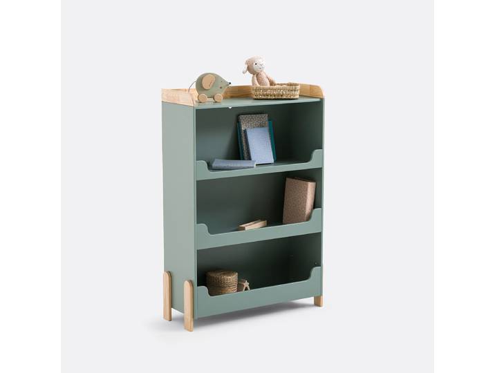 LA REDOUTE Bibliothèque enfant pin et MDF, Arturo Vert De Gris