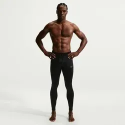 NIKE Herren Tights MILER, Größe M in Weiß Weiß
