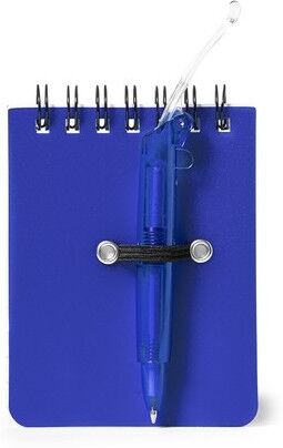 Carnet publicitaire mini Duxo polypropylène (PP) bleu