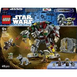 LEGO STARWARS 75451 LEGO® STAR WARS™ Showdown mit dem Wächterdroiden am Huttenpalast; Bauset zum Sammeln und für Rollenspiele mit dem Mandalorianer und Grogu; Geschenk für