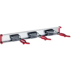 Bruns Gerätehalter Set, 3 Halter, 50cm Wandleiste für Gartengeräte