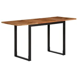 vidaXL Esstisch 140x70x75 cm Massivholz Akazie