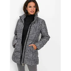 bonprix Long-Steppjacke, schwarz, Gr.44, Schicke Long-Steppjacke mit Stehkragen