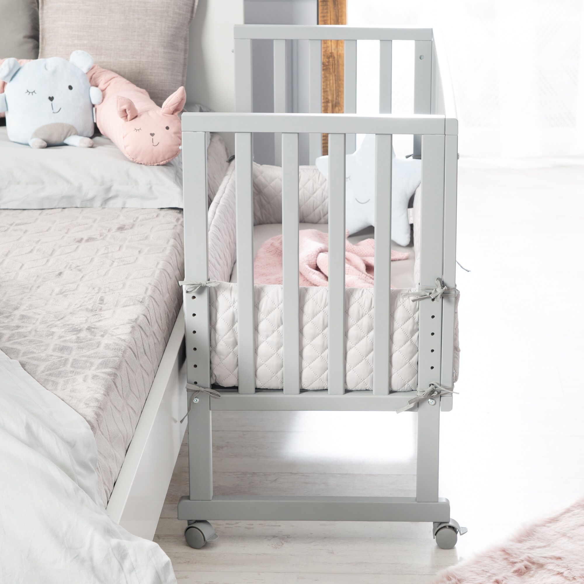 Beistellbett Befestigung ROBA "Ergänzugsgurt für Boxspringbetten", grau, B:3cm H:0cm L:400cm, Polyester, Kinder-Sicherheitsgurte, Beistellbett Befestigung grau Einheitsgröße