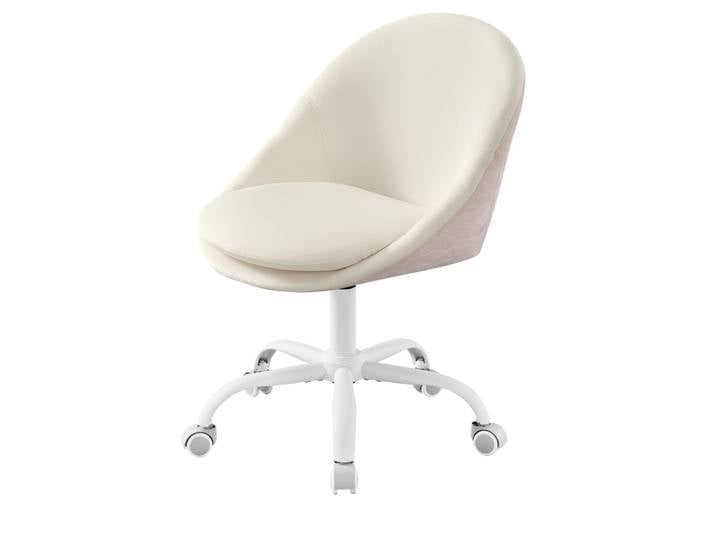 Chaise de bureau acier blanc