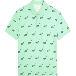 Lyle Scott Polo Micro Club Printed, mint/blau