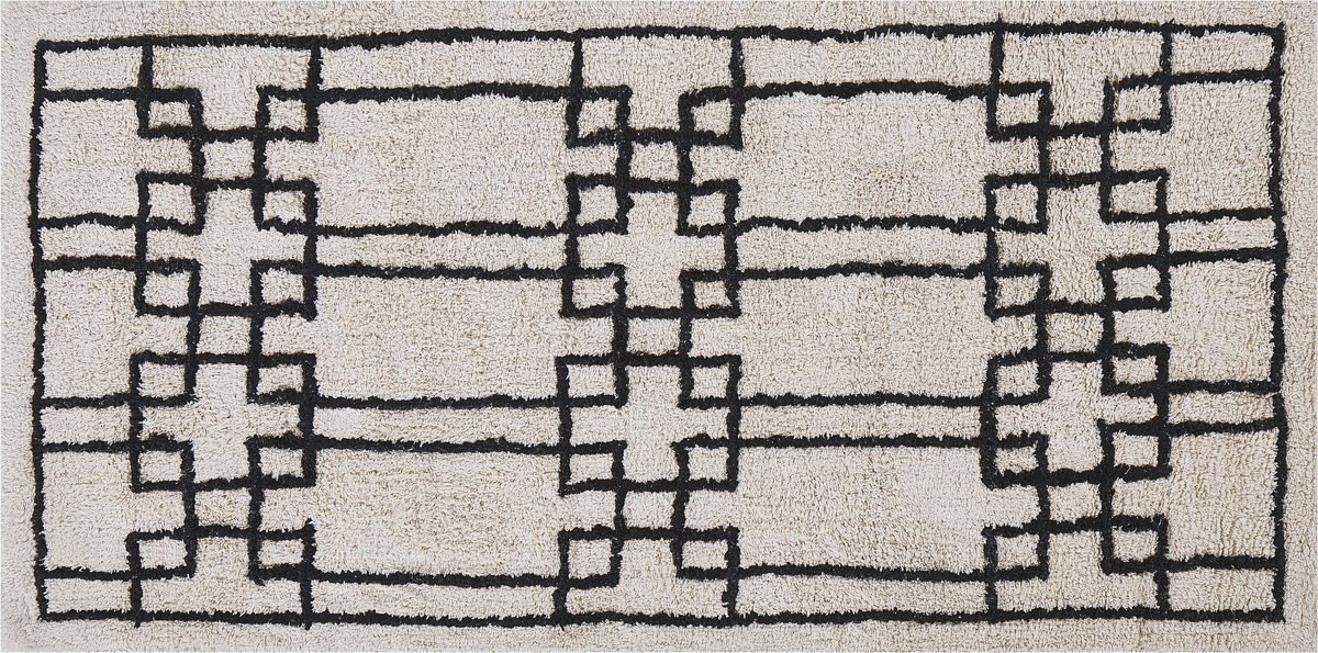 Beliani Scandinavisch Vloerkleed - Geometrisch - Rechthoekig - Katoen