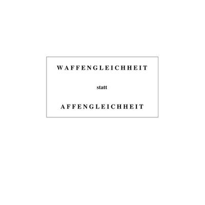 Waffengleichheit statt Affengleichheit, Taschenbuch von Max Justikus, BoD – Books on Demand, 978-3-7528-1239-8