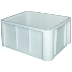 BRB Lebensmittelbehälter, LxBxH 800x600x420 mm, verrippter Boden, geschlossen