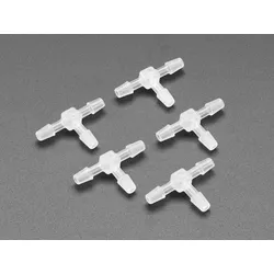 Adafruit T-Connector 5 Pack, Außendurchmesser 4mm, Innendurchmesser 2mm, für 3mm ID Silikonschläuche