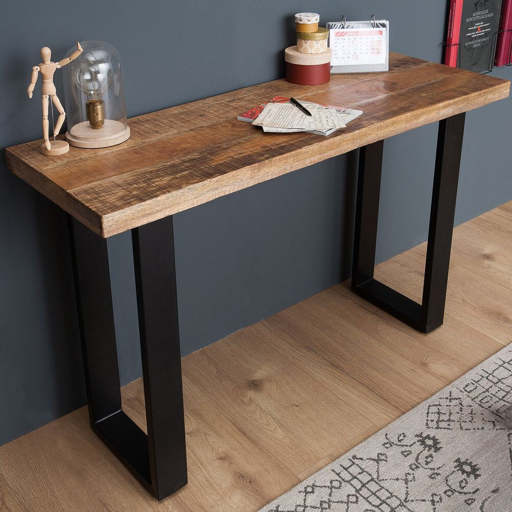 Alpen Home Sucher 115Cm Console Table Natural Wood 75cm H X 115cm W X 40cm D