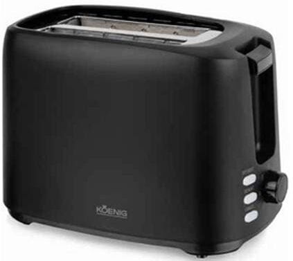 KOENIG Toaster "Eco Line", schwarz, B:26,3cm H:18,2cm T:15,6cm, Toaster, Toaster schwarz Einheitsgröße
