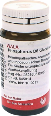 WALA Heilmittel GmbH PHOSPHORUS D 8 Globuli 20 g 08787011