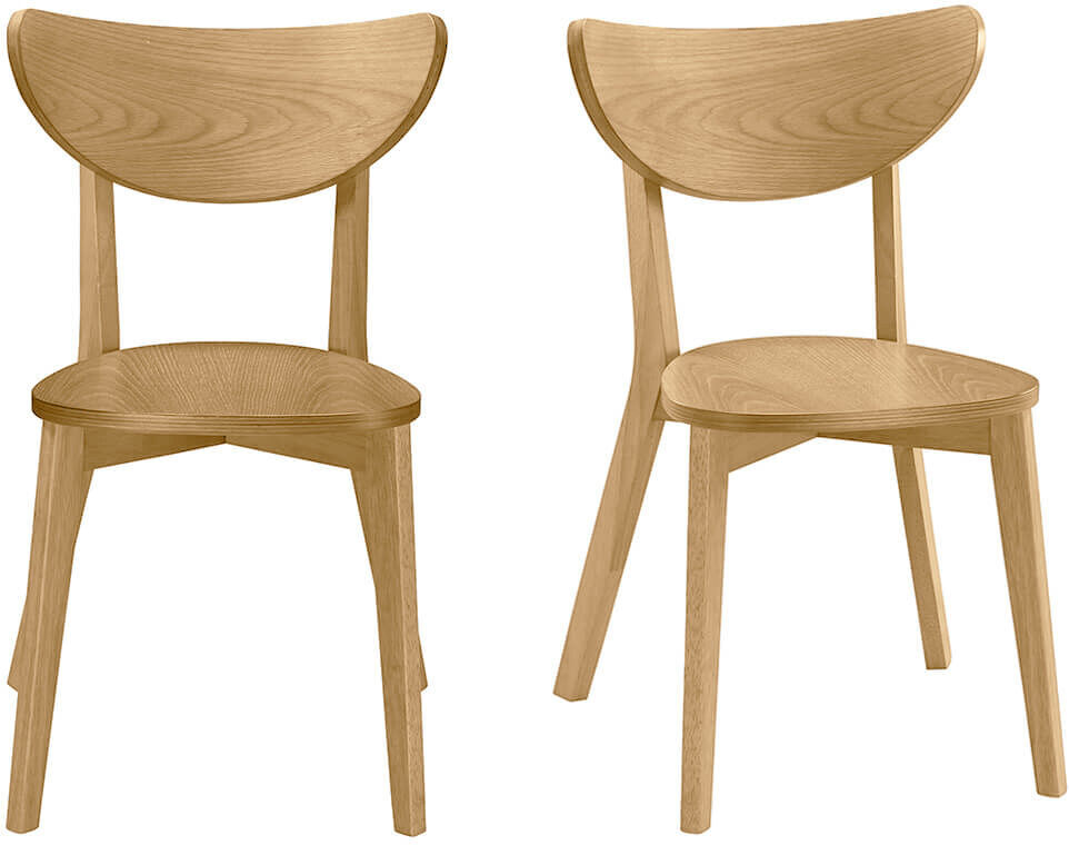 Miliboo Design-Stühle Eiche LEENA (2er-Set)