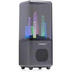 Dunlop Bluetooth Lautsprecher 8W Mit LED-Beleuchtung, Bluetooth Lautsprecher, Schwarz