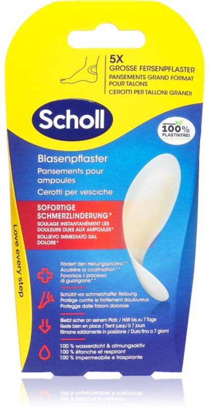 Scholl Dr. Scholl's Blister Plasters pansement étanche contre les ampoules aux pieds 5 pcs