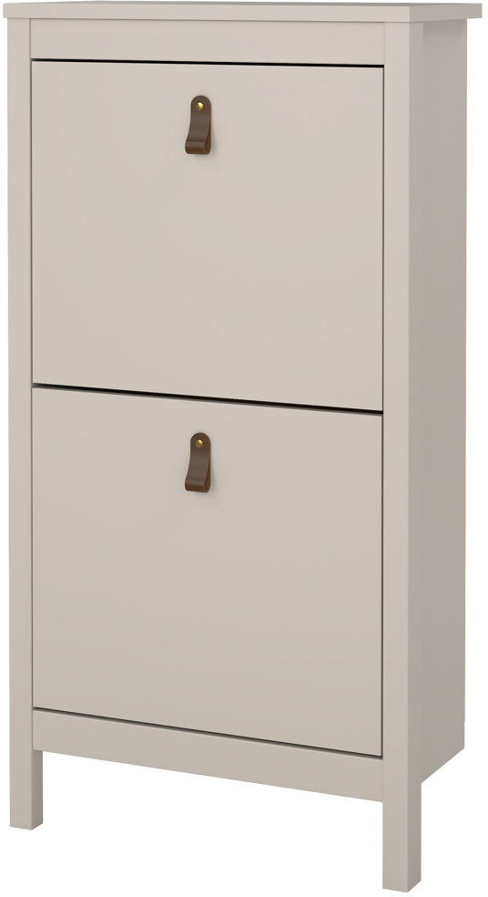 Ebern Designs Ruaridh 8 Pair Shoe Storage Cabinet Beige 8