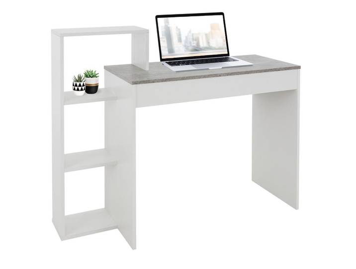 Ml-Design Schreibtisch, Grau, 40x91x110 cm, Büromöbel, Schreibtische, Schreibtische