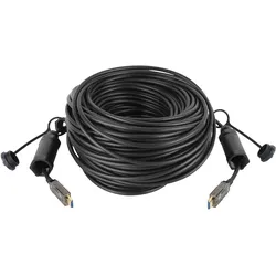 DAP Gepanzertes HDMI 2.1 AOC 8K Glasfaserkabel - 50 m - gepanzert - vergoldet