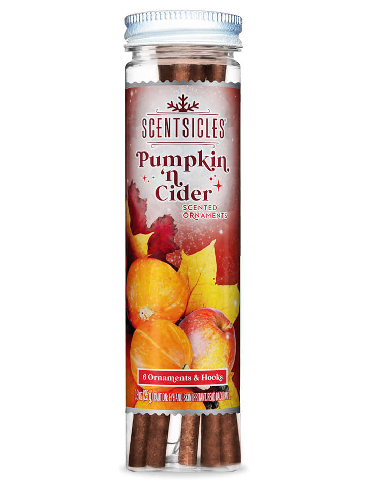 Christbaum-Duftstäbchen ''Scentsicles - Pumpkin 'n Cider'' - 6 Stück - onesize