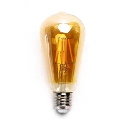 Aigostar 16W ST64 LED E27 Filament Leuchtmittel Retro Nostalgie Glühbirne Standard Edison Gewinde 2200K warmweiß