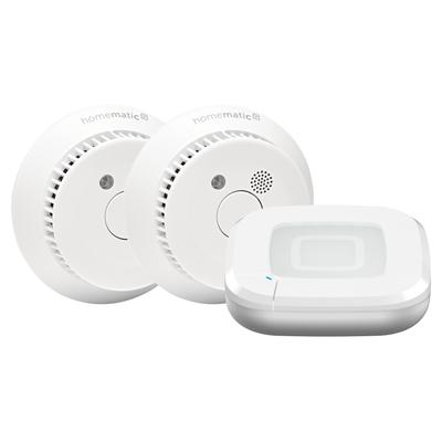 HOMEMATIC IP Smart-Home-Station "Starter Set Rauchwarnmelder", weiß, B:15,9cm H:14,8cm T:32,5cm, Smart-Home-Stationen