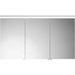 burgbad Lin20 Spiegelschrank LED-Beleuchtung, 3 Türen, mittlerer Tür Anschlag links 1200x700x170mm, SPQK120RF5363, Farbe: Weiß Hochglanz