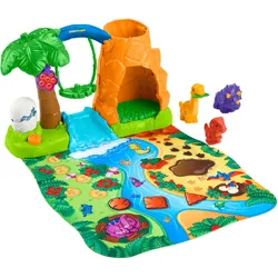 Fisher-Price Little People Dinosaurier Dorf Spielset mit Spielmatte