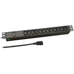 EFB Elektronik EK631CC.1 Stromverteilereinheit (PDU) 12 AC-Ausgänge 1U Schwarz