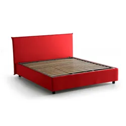 Ashlee - Doppelbett, Rot, Abnehmbar Made in Italy