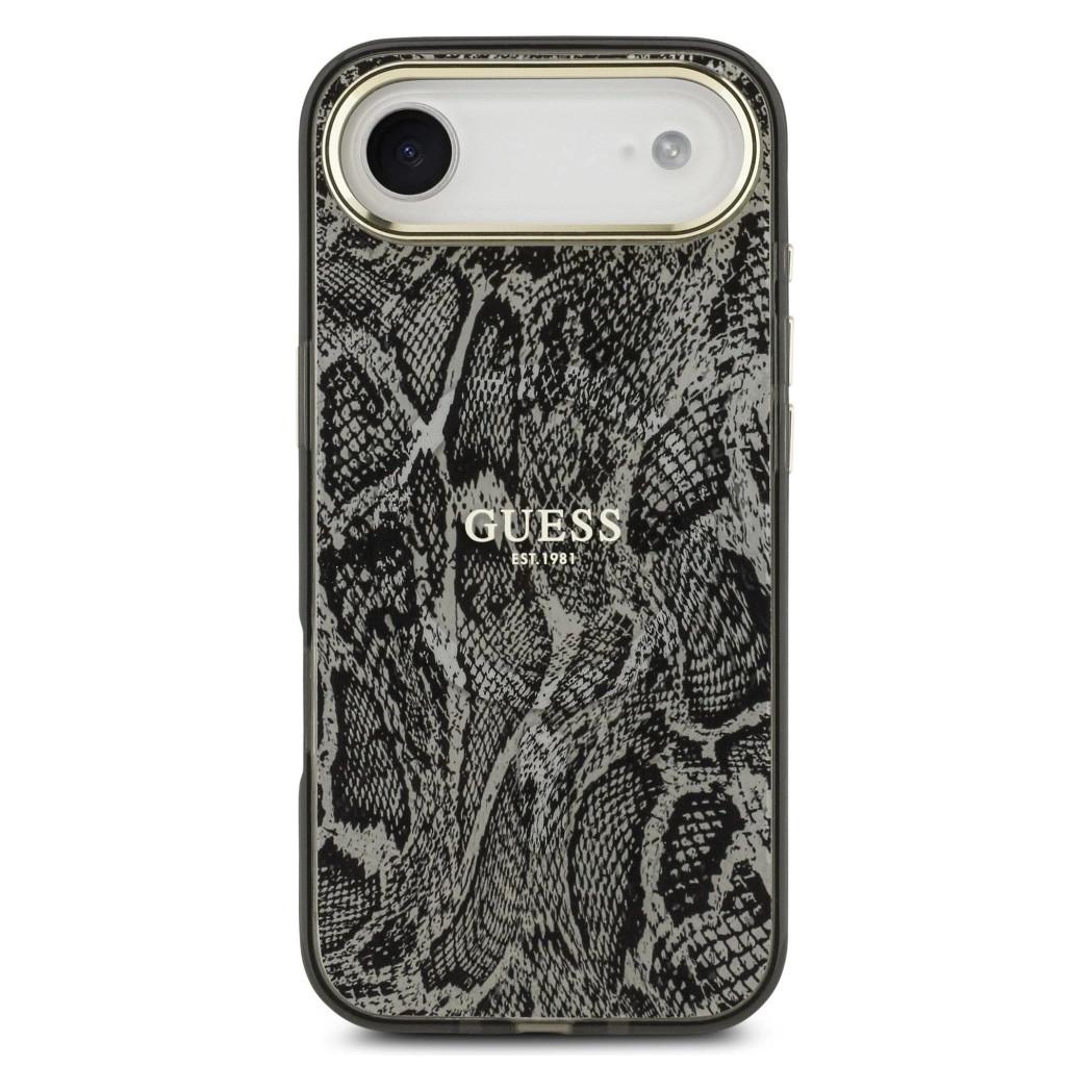 Guess - Python Pattern MagSafe (GUHMP17MHIMPYGK) - iPhone 17 Air - Black (Apple iPhone 17) (GUHMP17MHIMPYGK)