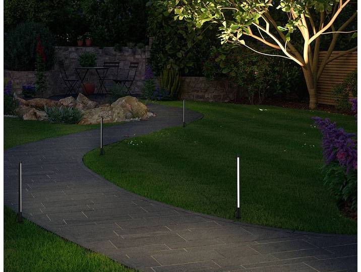Wegeleuchte Plug & Shine Poller 2 x 36 x 2cm Grau