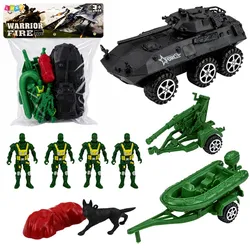 Militärset Soldaten Gepanzerter Personentransporter 14-teilig.