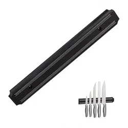 Relaxdays 10 x Magnetleiste schwarz Schwarz