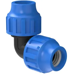 KIRCHHOFF 90° Verbindungswinkel 32 x 32 mm für HDPE Bewässerungssystem, Gartenbewässerung in Trinkwasserqualität Made in EU