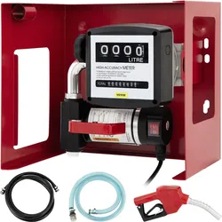 VEVOR Dieselpumpe Heizölpumpe 40L, 155W Selbstansaugende Ölpumpe, 2800U/min Motordrehzahl Ölabsaugpumpe Selbstansaugend, 20 kg Diesel Kraftstoff-Umfüllpumpe, Zählwerk Automatik Pumpe für Biokraftstoff