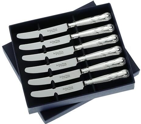 Arthur Price of England Kings Sovereign Stainless Steel Set of 6 Tea Knives