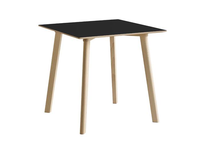HAY CPH210 Deux 2.0 Tisch 75x75 cm Black laminate-untreated beech