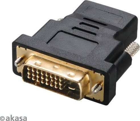 Akasa DVI-D naar HDMI adapter, Zwart