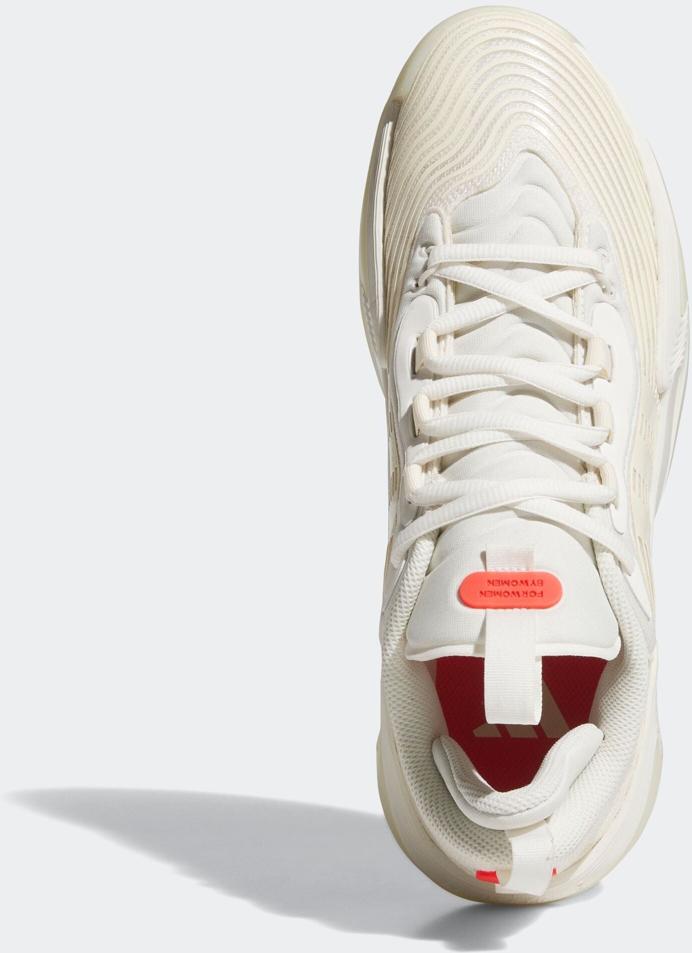 Basketballschuh ADIDAS PERFORMANCE "EXHIBIT SELECT 2.0 PRO", Damen, Gr. 38,5, weiss (cream weiß, cream weiß, lucid rot), Synthetik, Textil, Schuhe Basketballschuh cream weiß, cream weiß, lucid rot 38,5