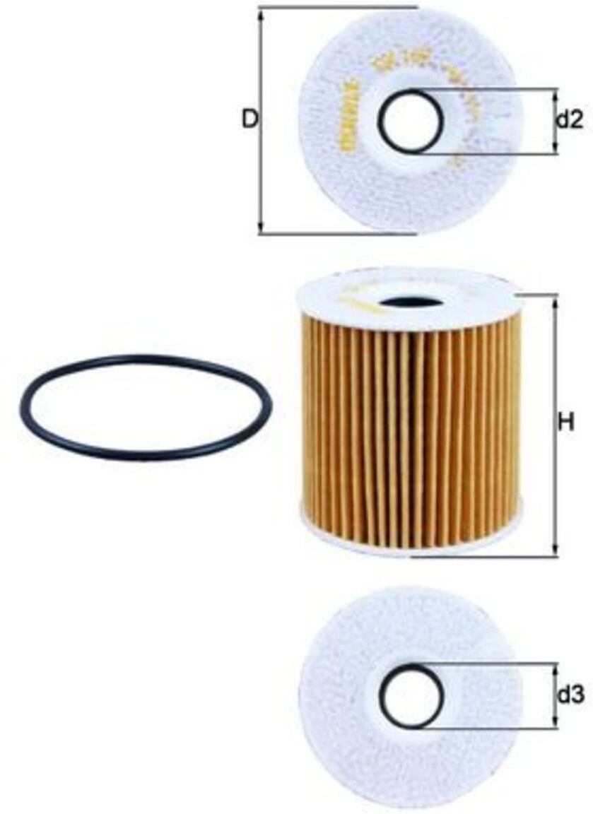 Ölfilter MAHLE KNECHT OX 149D