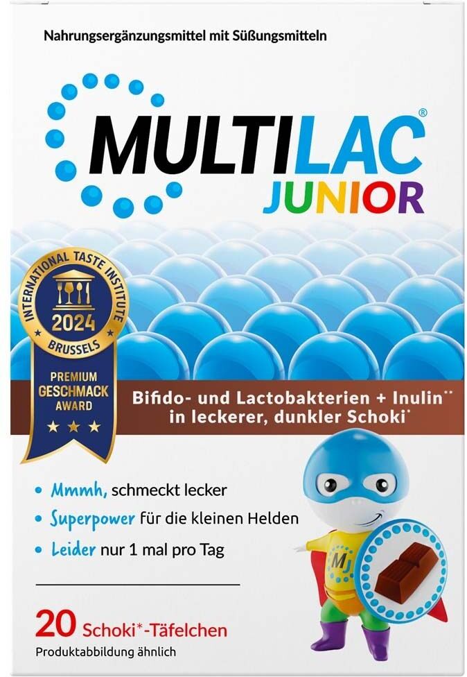 Multilac Darmsynbiotikum Junior Täfelchen 20 St