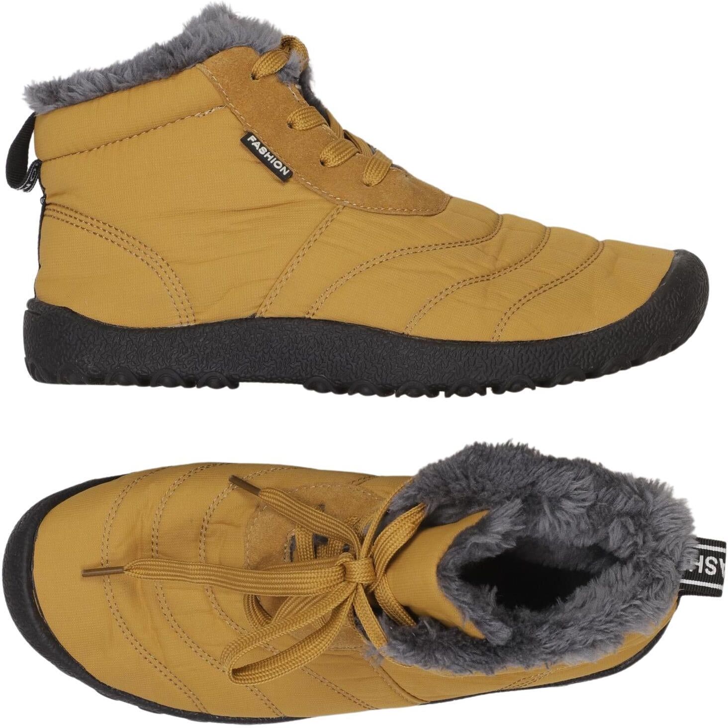 Fashion Boots Damen Stiefelette, Gelb, Gr. EU 40, kein / Etikett - Second Hand