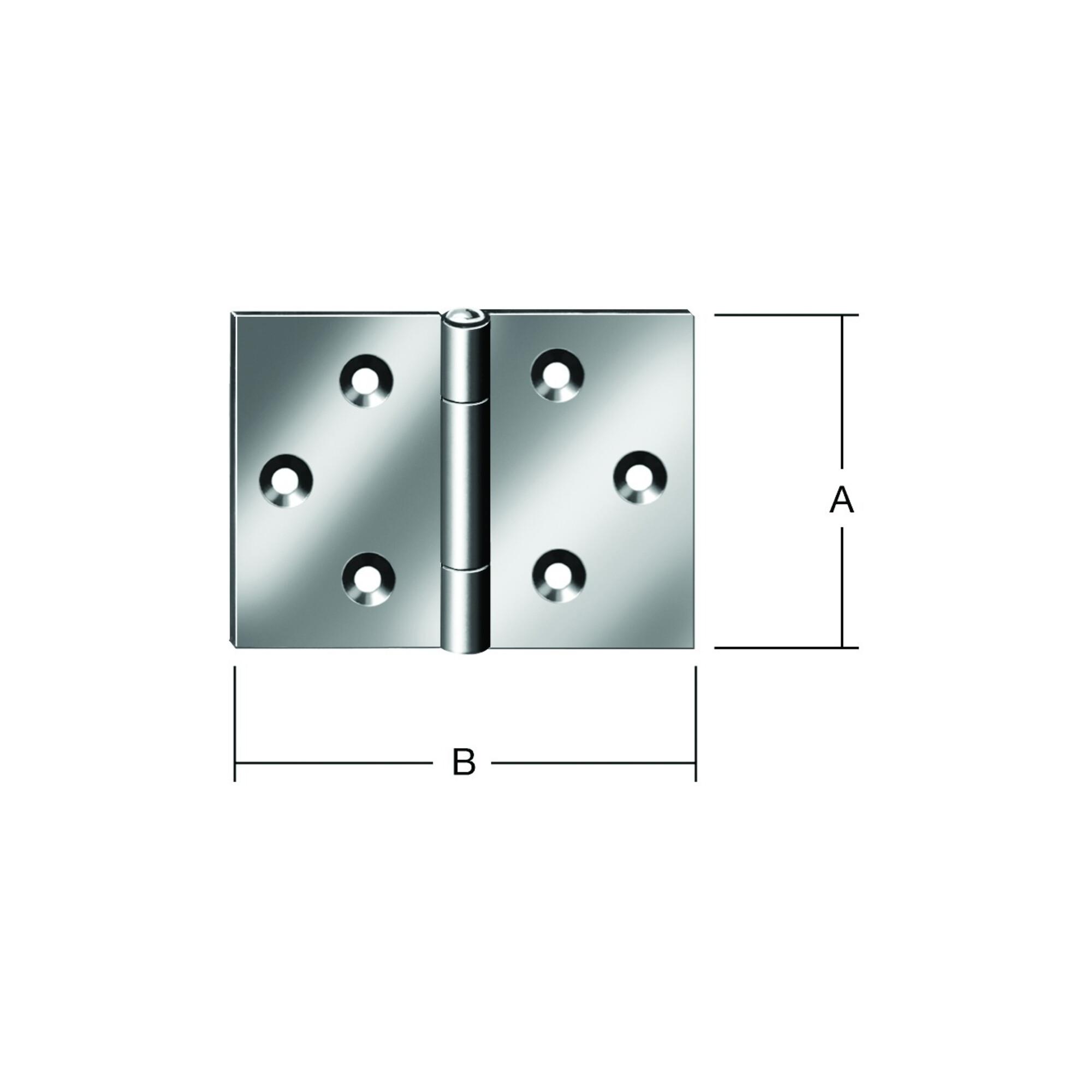 VORMANN Tür-Scharnier breit B60xH40mm,gerollt verzinkt (000504040Z)