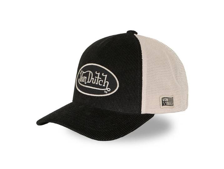 VONDUTCH Casquette Baseball Premium Velours Côtelé et Filet avec Écusson